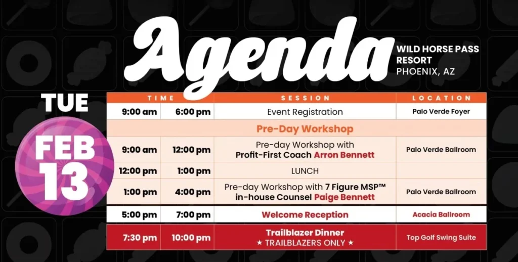 pre-day workshop agenda
