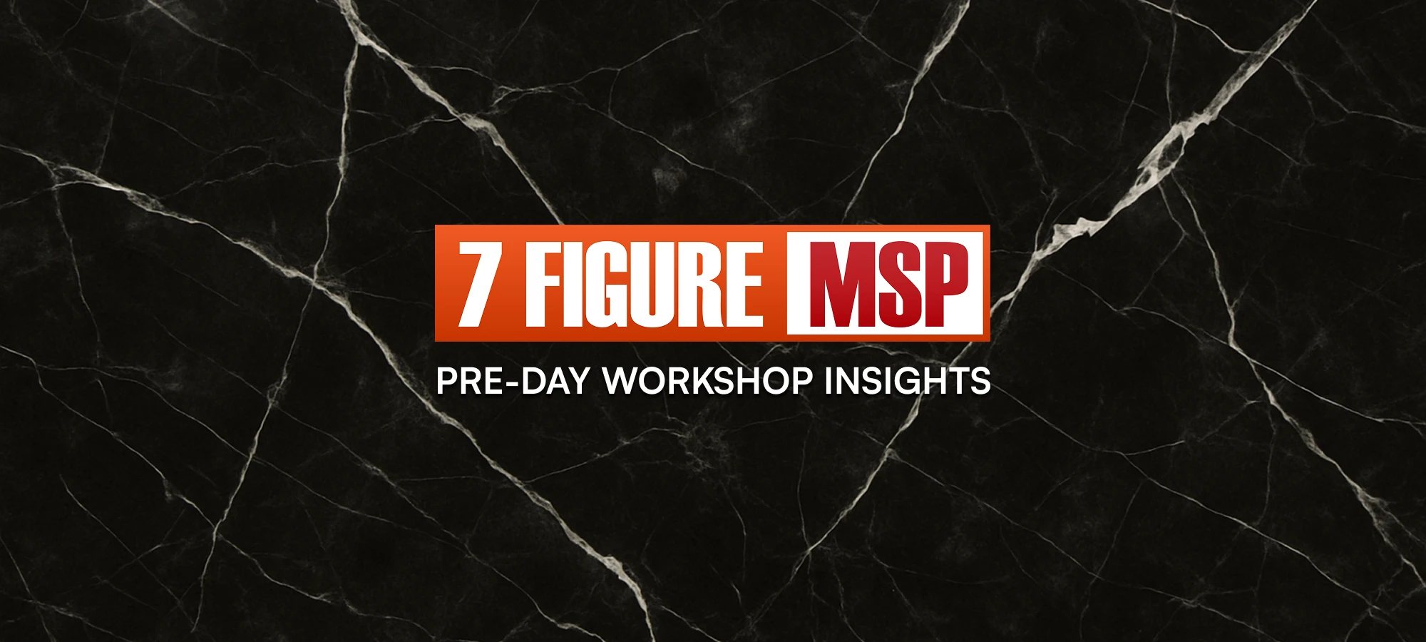 7 figure msp phoenix pre-day workshop insight