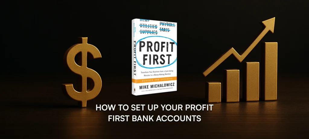 Profit First book on stylized desk