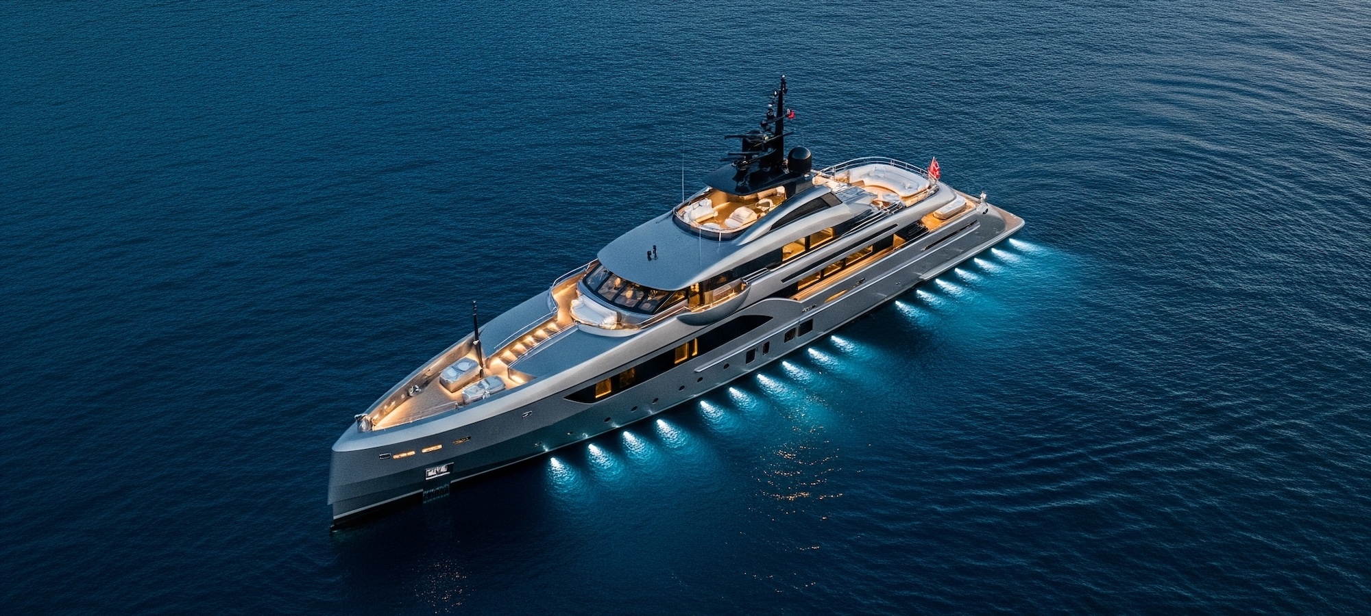 yacht on blue ocean